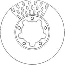 Disctech Brake Disc - Fits Daihatsu, Nissan - ABD3806 - Front Axle