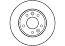 Disctech Brake Disc - Fits Kia, Ldv - ABD2919 - Front Axle