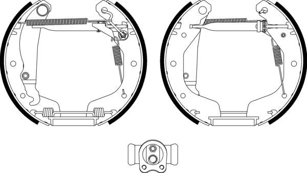 Mintex Brake Shoe Kits fits -Daewoo Opel MSP124 (also fits other vehicles)