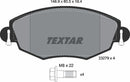 Ford Jaguar, Brake Pad Set - Textar 2327904