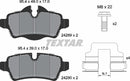 Mini, Brake Pad Set - Textar 24289012307003