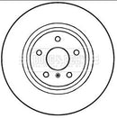 Borg & Beck Brake Disc Pair Part No -BBD5225