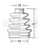 First Line CV Boot Kit  - FCB2588