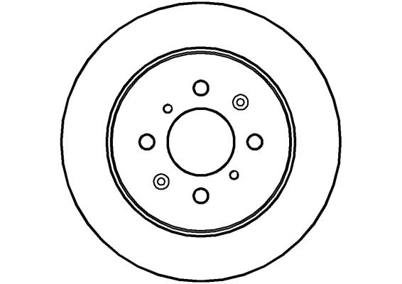 Disctech Brake Disc - Fits Honda - ABD2031 - Rear Axle