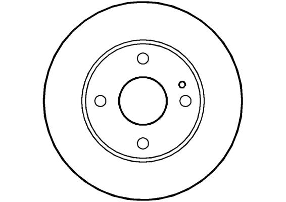 Disctech Brake Disc - Fits Audi, Mazda - ABD2716 - Front Axle