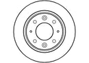 Disctech Brake Disc - Fits Kia, Nissan - ABD2704 - Rear Axle