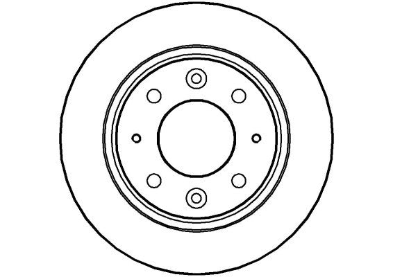 Disctech Brake Disc - Fits Kia, Nissan - ABD2704 - Rear Axle