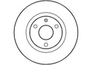 Disctech Brake Disc - Fits Citroën, Saab - ABD3479 - Front Axle