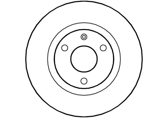 Disctech Brake Disc - Fits Citroën, Saab - ABD3479 - Front Axle
