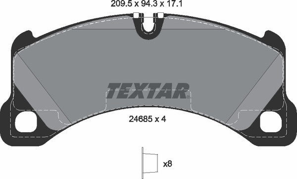 Textar Brake Pad Set - 2468501