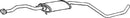Klarius FE576L - Box With Centre Pipe  - Fits Ford Escort 1.8i