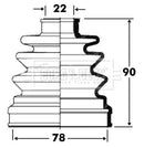 Borg & Beck Cv Joint Boot Kit Part No -BCB2809