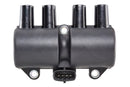 HELLA 5DA 193 175-581 Ignition Coil - 12V - 4-pin connector - Bolted
