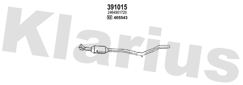 Klarius 391015 - Catalyst & Dpf Combined  - Fits Mercedes C180 2.2CDi