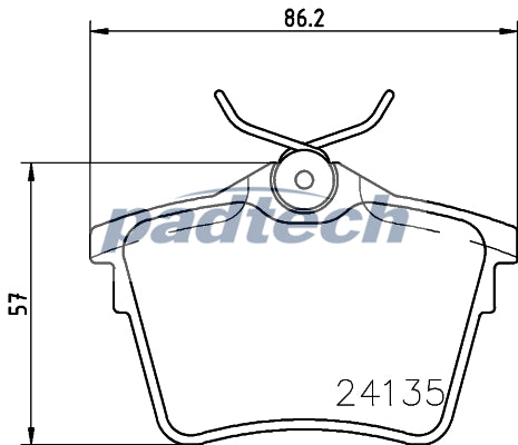 Padtech Brake Pad Set - PAD2702