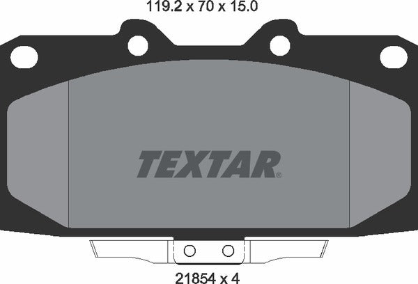 Textar Brake Pad Set - 2185401