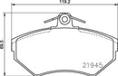 Mintex Brake Pad Set fits -Audi VW MDB1919 (also fits other vehicles)