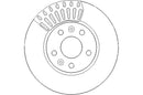 Disctech Brake Disc - Fits Alpine, Renault - ABD3353 - Front Axle
