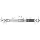 Borg & Beck Brake Hose  - BBH6964 fits Ford Fiesta V,Fusion(JU)