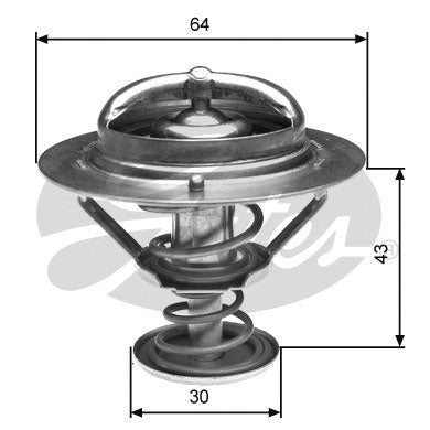 Gates Thermostat, coolant - TH27088G1