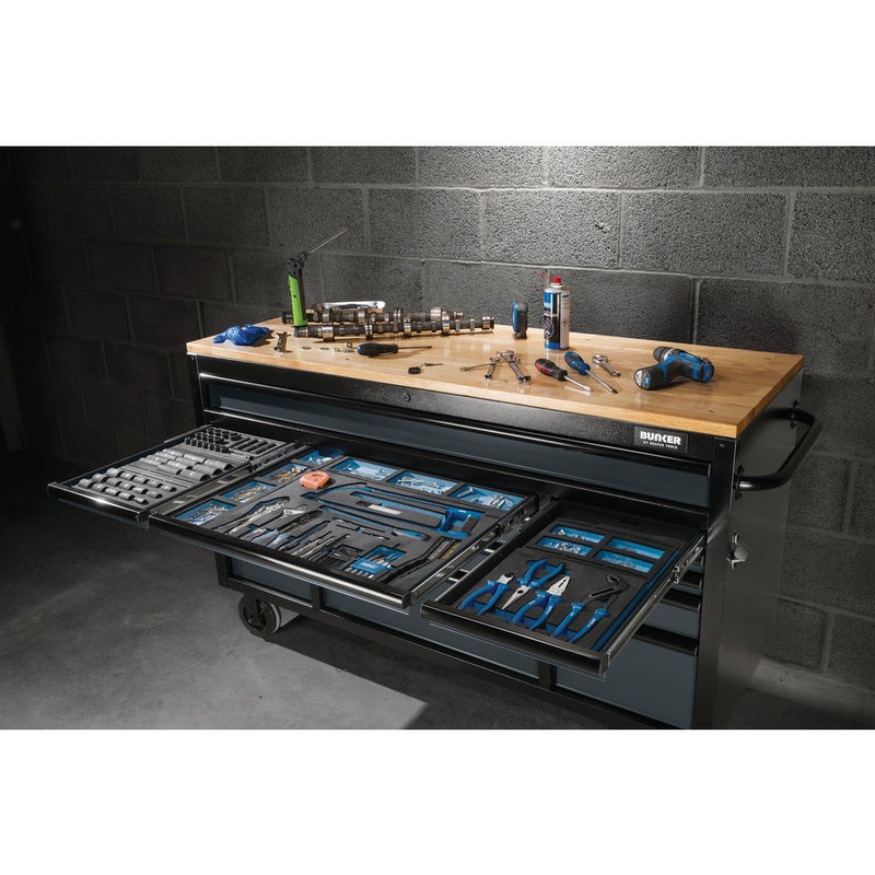 Draper 61" 15 Drawer Trolley Grey - 8238