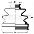 First Line Cv Joint Boot Kit Part No -FCB2824