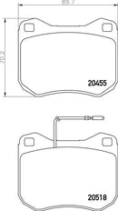 Mintex Brake Pad Set fits -Peugeot Talbot MDB1108 (also fits other vehicles)