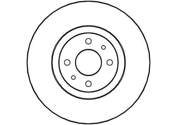 Disctech Brake Disc - Fits Abarth, Alfa romeo - ABD3507 - Front Axle