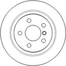 Disctech Brake Disc - Fits Bmw, Ldv - ABD3195 - Rear Axle