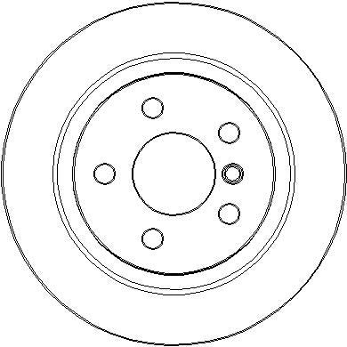 Disctech Brake Disc - Fits Bmw, Ldv - ABD3195 - Rear Axle