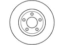 Disctech Brake Disc - Fits Mazda, Renault - ABD2161 - Front Axle