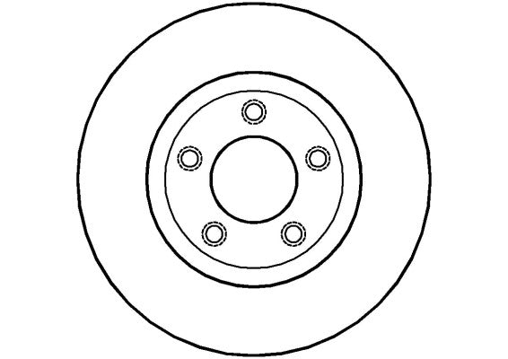 Disctech Brake Disc - Fits Mazda, Renault - ABD2161 - Front Axle