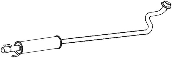 Klarius TY596K - Box With Centre Pipe  - Fits Toyota Yaris 1.5i