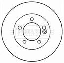 Borg & Beck Brake Disc Pair Part No -BBD5165