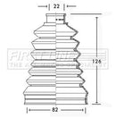 First Line Cv Joint Boot Kit Part No -FCB2319