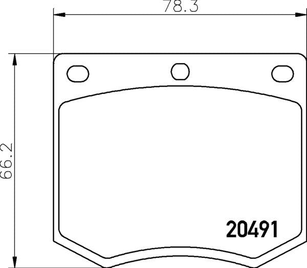 Mintex Brake Pad Set fits -AC Ford Hyundai Marcos TVR Westfield MGB633 (also fits other vehicles)