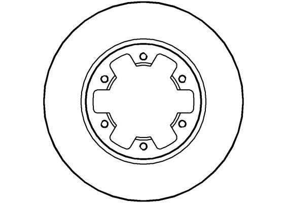 Disctech Brake Disc - Fits Ford, Honda - ABD3518 - Front Axle