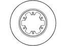 Disctech Brake Disc - Fits Ford, Honda - ABD3518 - Front Axle