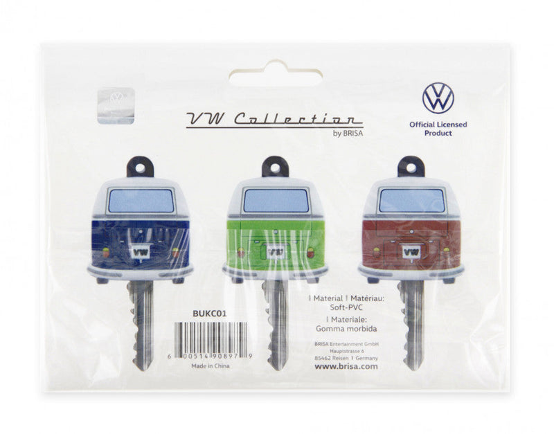 VW T1 Bus Key Covers 3-Pc Set In Blister Packaging