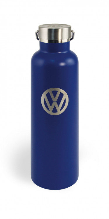 VW Stainless Thermal Drinking Bottle, Vacuum Insulated, Hot/Cold, 735ml – Blue