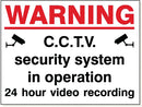 Warning CCTV Sign- CC019F