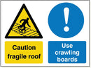 Fragile Roof Sign - CC024F