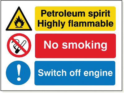 Petrol No Smoking Sign - CC025F