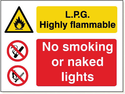 LPG No Smoking Sign - CC026F