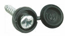 Quest Black Hinged No Plate Screws (100) - 975311