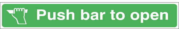 Push Bar to Open Sign - F001A