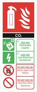Extinguisher (Black) Sign - F008A