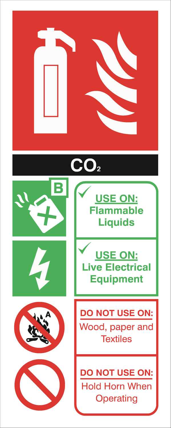 Extinguisher (Black) Sign - F008A