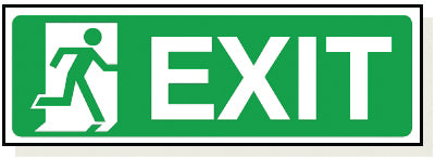 Adhesive Exit Sign - FA001A