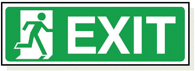 Foamex Exit Sign - FA001F